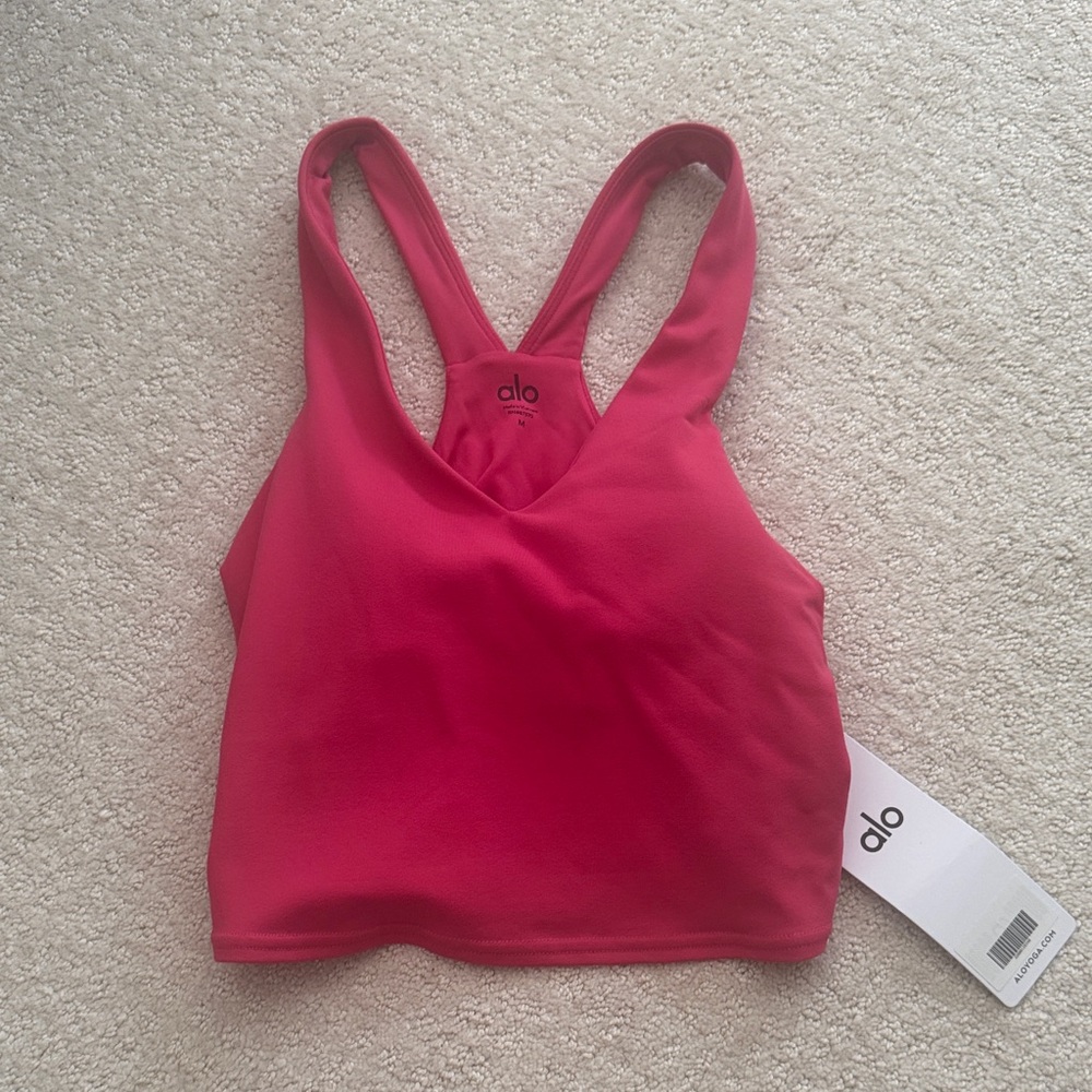 ALO Yoga Vibrant Pink Sports Bra